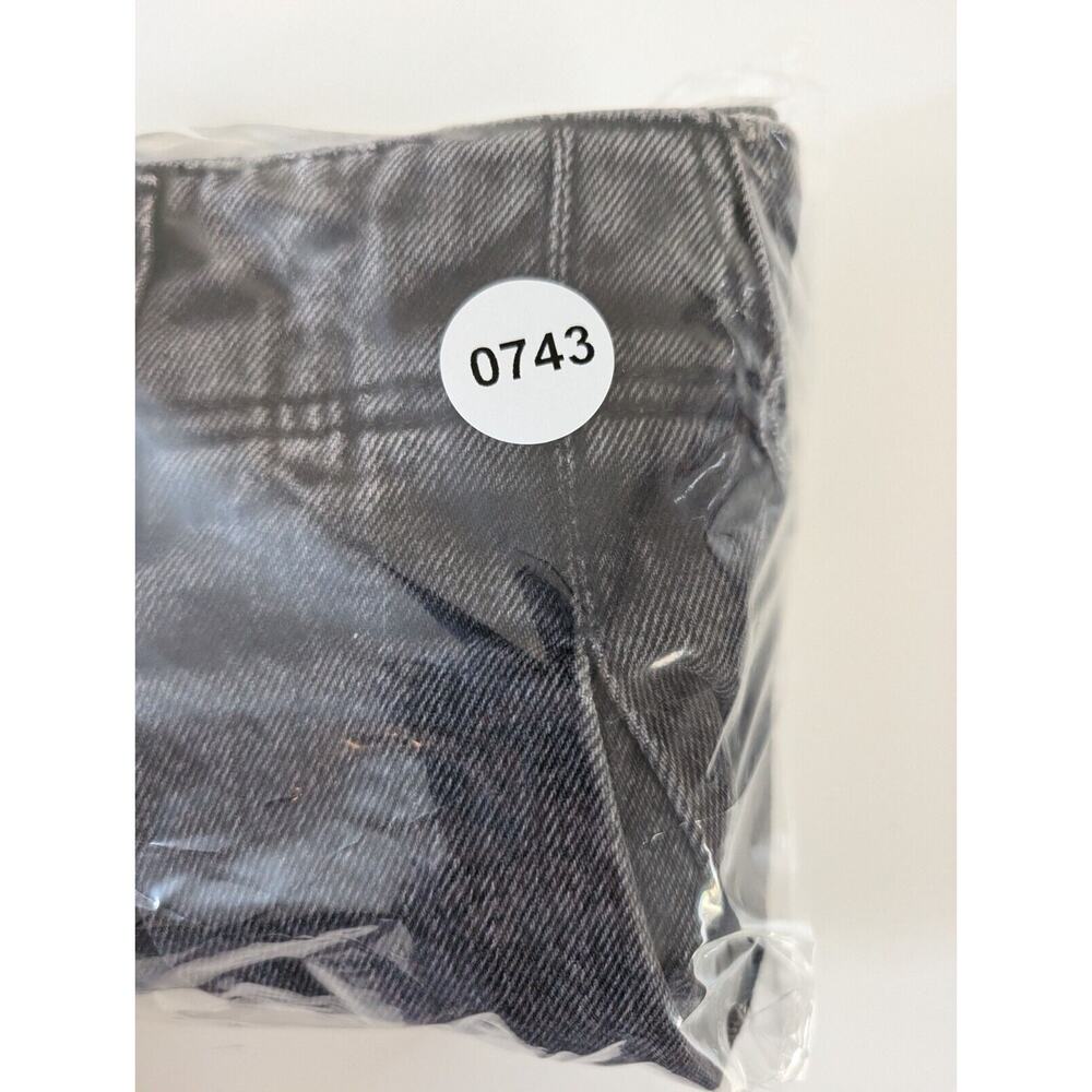 Abrand Jeans Revolve Cotton Denim Pleated Pocket Micro Mini Skirt Black 30 - Picture 12 of 13